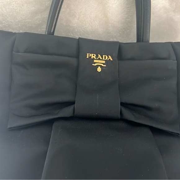 Authentic Prada Nylon Bow Bag - Picture 5 of 9